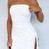 You're The One Strapless Mini Dress White