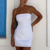 Try Your Luck Strapless Mini Dress White
