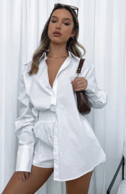 Behind The Look Shirt White 20 Behind The Look Shirt White -LuxeFit Shop BEHIND THE LOOK SHIRT GOLDEN SUNSET SHORTS 05.08.21 04 scaled