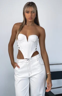 Change My Mind Bustier Off White
