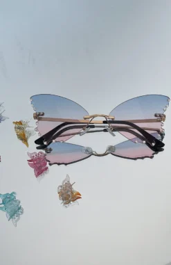 Frankie Butterfly Sunglasses Blue/Pink -LuxeFit Shop Frankie Butterfly Sunglasses 07.03.23 04 scaled