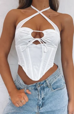 Love To Love Mesh Bustier White 9 Love To Love Mesh Bustier White -LuxeFit Shop IMG 2131 scaled