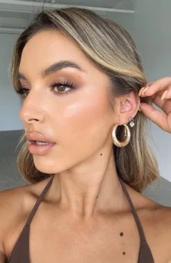 Vera Hoop Earrings Gold -LuxeFit Shop IMG 2940 scaled