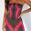 Life On Mars Strapless Mini Dress Venus