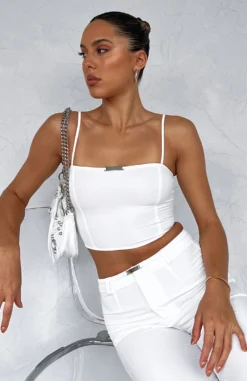 Make Me Wonder Crop White -LuxeFit Shop IMG 9432 scaled