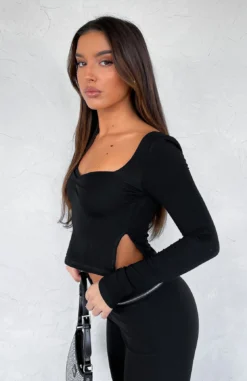 It's Not You Long Sleeve Top Black 9 It's Not You Long Sleeve Top Black -LuxeFit Shop IT S NOT YOU LS TOP 7.06.23 01