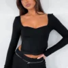 It's Not You Long Sleeve Top Black