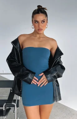 I've Got Plans Mini Dress Dark Teal -LuxeFit Shop I VE GOT PLANS MINI DRESS 31 05 22 0009