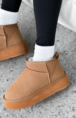 Jet Setter Platform Snug Boots Chestnut -LuxeFit Shop JET SETTER PLATFORM 07.02.23 001