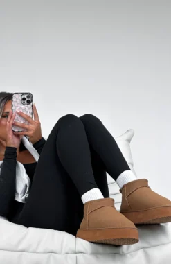 Jet Setter Platform Snug Boots Chestnut -LuxeFit Shop JET SETTER PLATFORM 07.02.23 004