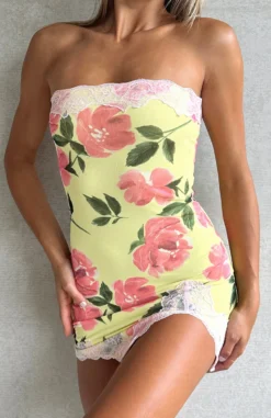 Loving Yourself Strapless Mini Dress Lemon Rose 11 Loving Yourself Strapless Mini Dress Lemon Rose -LuxeFit Shop LOVING YOURSELF DRESS050123 02 scaled