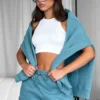 Made You Smile Lounge Shorts Teal