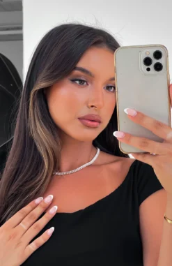 Maverick Tennis Necklace Gold -LuxeFit Shop MAVERICK TENNIS NECKLACE 07.03.23 001