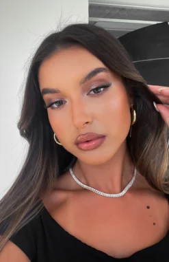 Maverick Tennis Necklace Gold