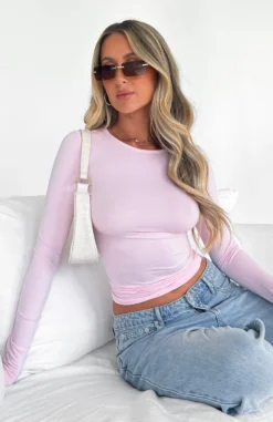 Only For Tonight Long Sleeve Top Baby Pink 11 Only For Tonight Long Sleeve Top Baby Pink -LuxeFit Shop ONLY FOR TONIGHT LS TOP 13.05.23 02
