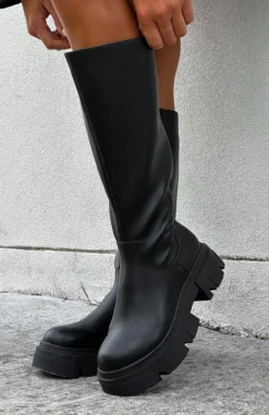 Paddy Boots Black -LuxeFit Shop PADDY KNEWW HIGH BOOT 07.02.23 002