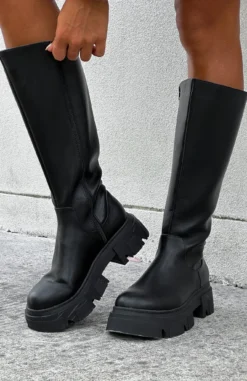 Paddy Boots Black -LuxeFit Shop PADDY KNEWW HIGH BOOT 07.02.23 003