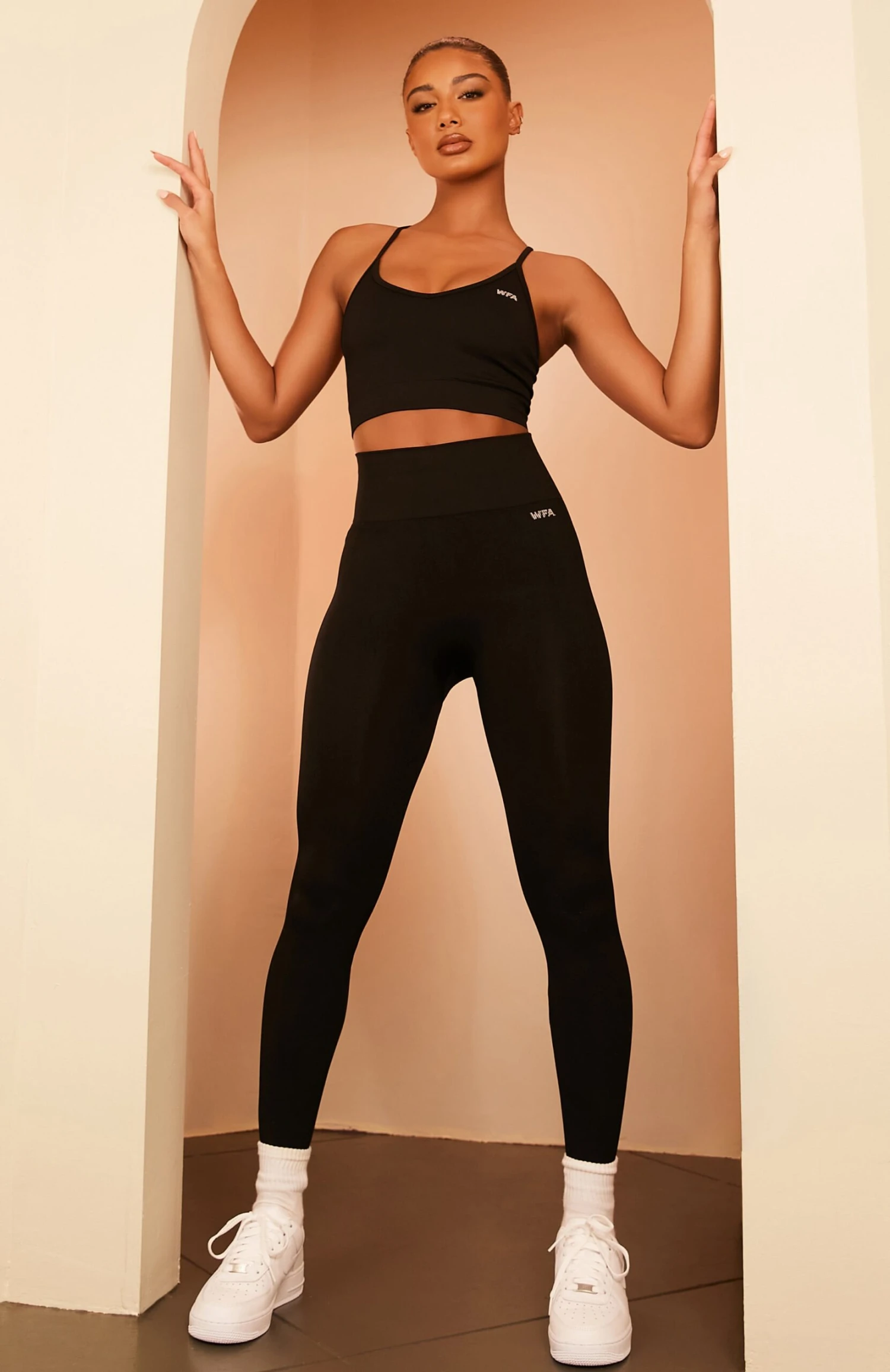 Seamless High Waisted Leggings Black 1 Seamless High Waisted Leggings Black