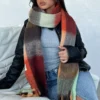 Winter Warmth Oversized Scarf Rust
