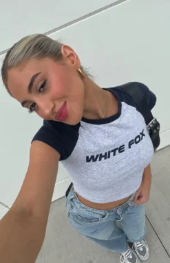 No Reason Baby Tee Grey Marle -LuxeFit Shop fewcd