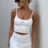 Walk And Talk Mini Skort White